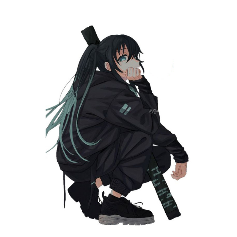 استیکر لپ تاپ و موبایل مدل انیمه طرح شیطان کش مویچیرو توکیتو demon slayer Muichiro Tokito کد 405