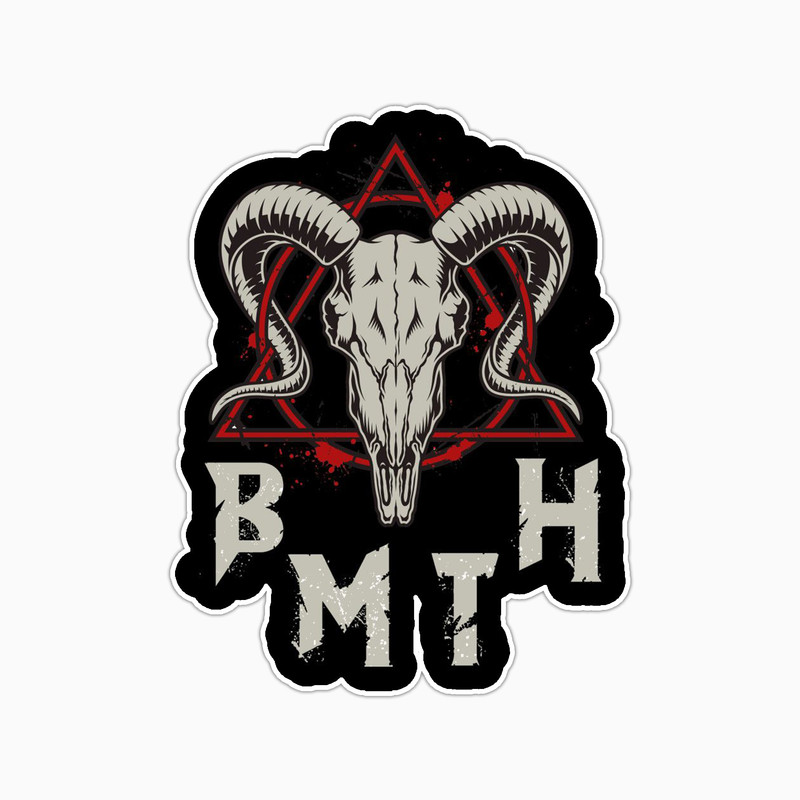 استیکر لپ تاپ و موبایل بووم طرح BMTH کد BM79