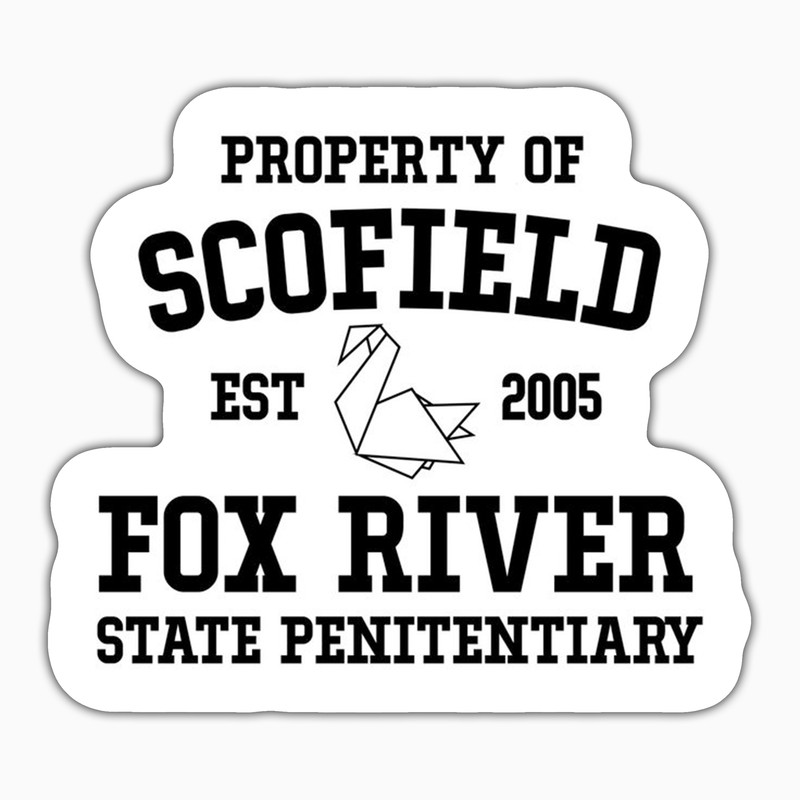 استیکر لپ تاپ و موبایل بووم طرح سریال فرار از زندان مدل Scofield کد LB29