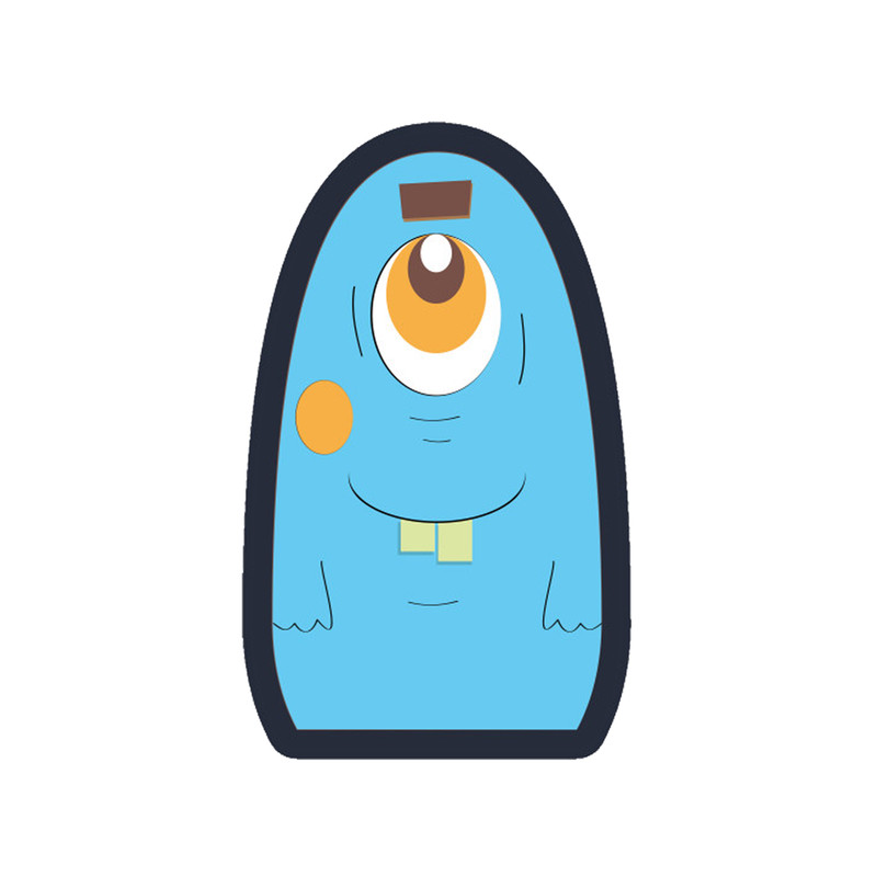 استیکر لپ تاپ طرح Monster کد STL548