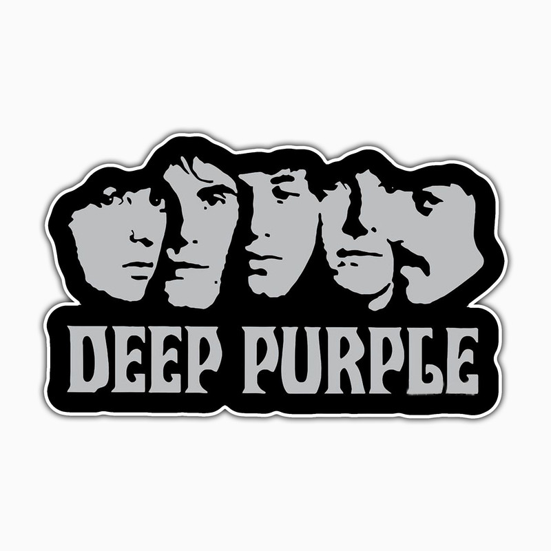 استیکر لپ تاپ و موبایل بووم طرح Deep Purple کد CP30