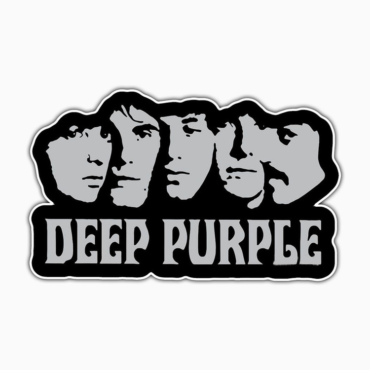 استیکر لپ تاپ و موبایل بووم طرح Deep Purple کد CP30