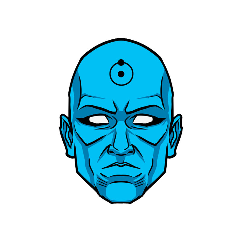استیکر لپ تاپ طرح Dr Manhattan Dc Comics کد STL964