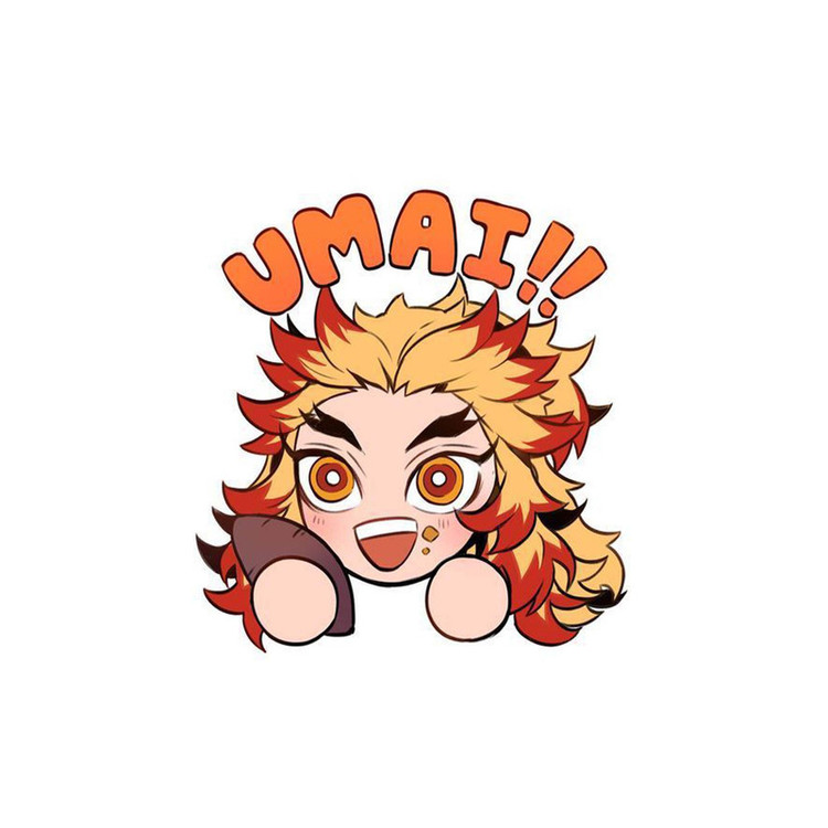 استیکر لپ تاپ و موبایل مدل انیمه طرح demon slayer Kyojuro Rengoku کد 1841