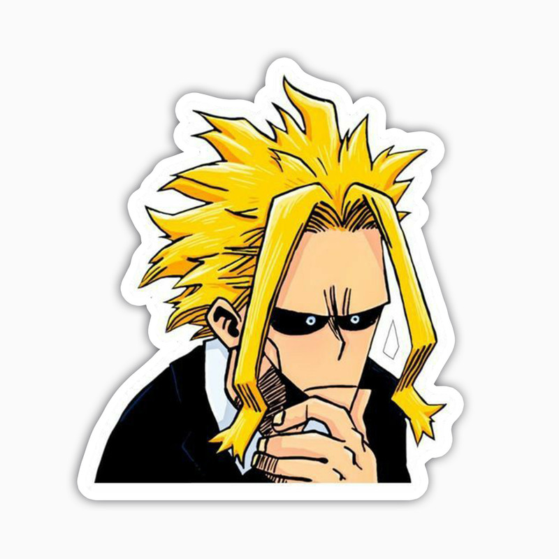 استیکر لپ تاپ و موبایل بووم طرح انیمه My hero academy مدل  1allmight کد NY44