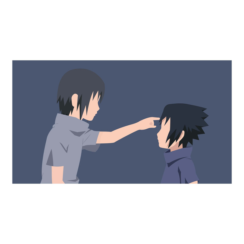 استیکر لپ تاپ و موبایل مدل انیمه طرح ناروتو اوچیها ایتاچی naruto uchiha itachi کد 1626