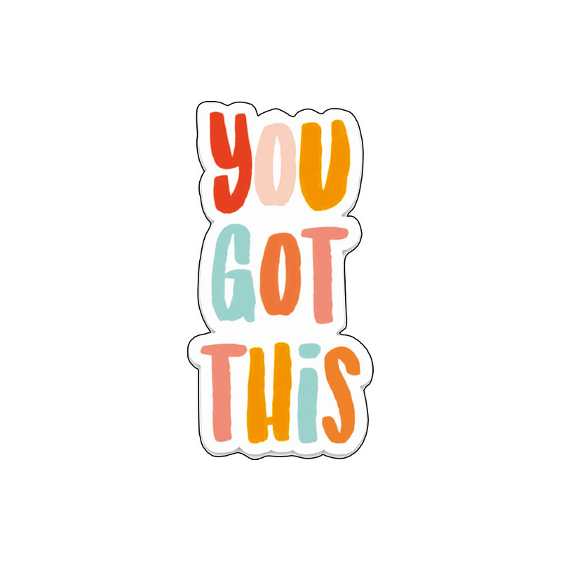 استیکر لپ تاپ گراسیپا طرح you got this کد 01