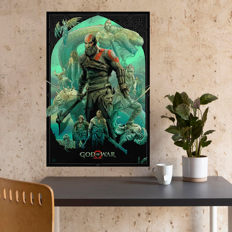 تابلو شاسی مدل گیمینگ گاد اف وار god of war  کد 1268