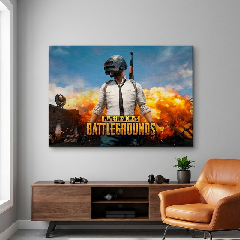 تابلو شاسی گالری استاربوی طرح بازی PubG مدل Amazing Game 3