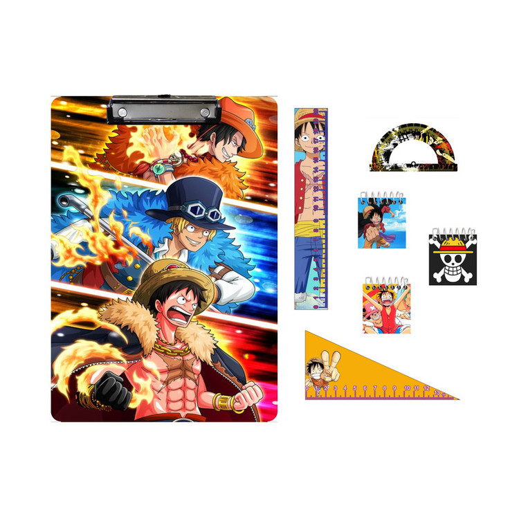 بسته لوازم تحریر مدل وان پیس one piece مجموعه 7 عددی
