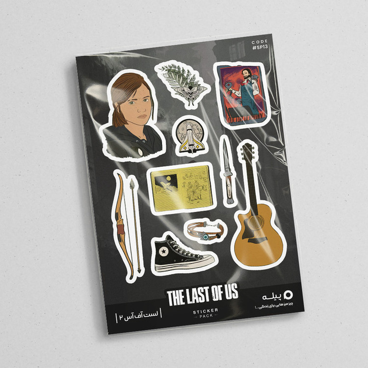 استیکر لپ تاپ و موبایل پیله طرح بازی لست آف آس 2 مدل The Last of Us 2 کد SP13