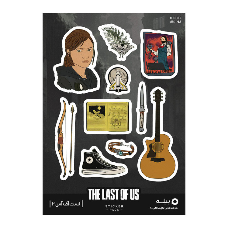 استیکر لپ تاپ و موبایل پیله طرح بازی لست آف آس 2 مدل The Last of Us 2 کد SP13