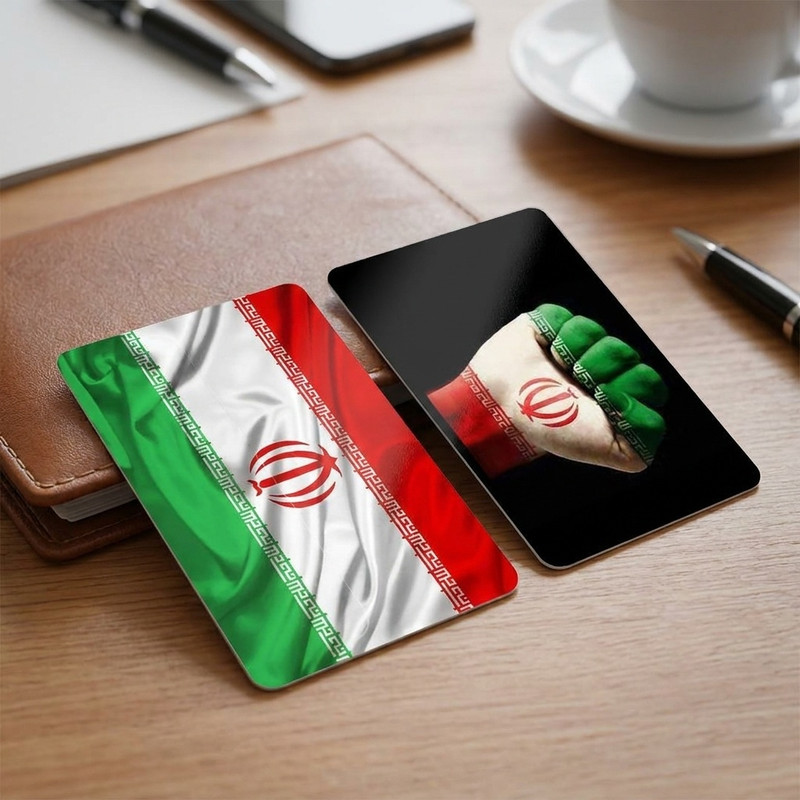 استیکر کارت مدل پرچم ایران کد B5 بسته 2 عددی