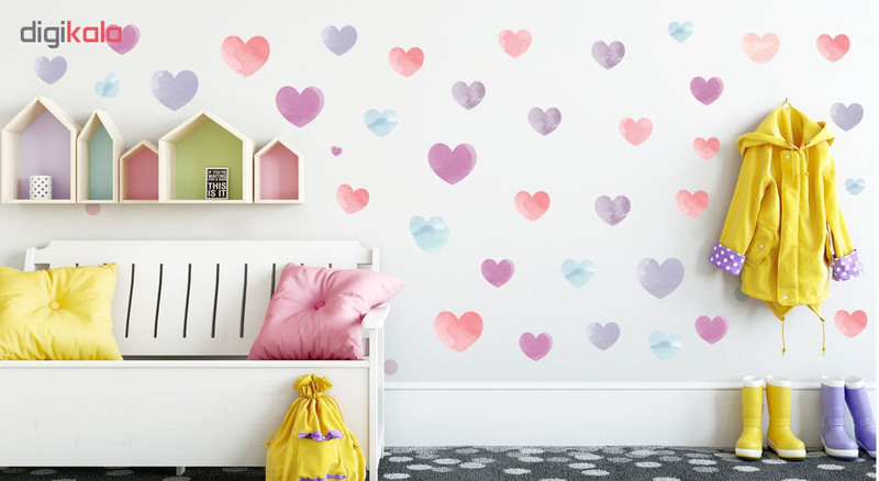 استیکر دیواری صالسو آرت مدل love watercolor3 hk