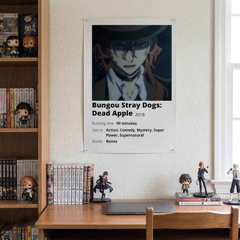 پوستر مدل انیمه سگ های ولگرد بانگو bungo stray dogs طرح چویا Chuya کد 1132