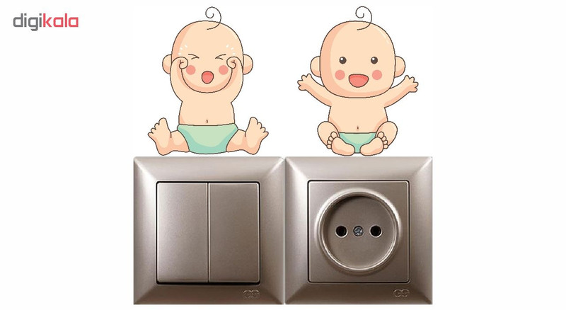 استیکر کلید و پریز مدل little baby