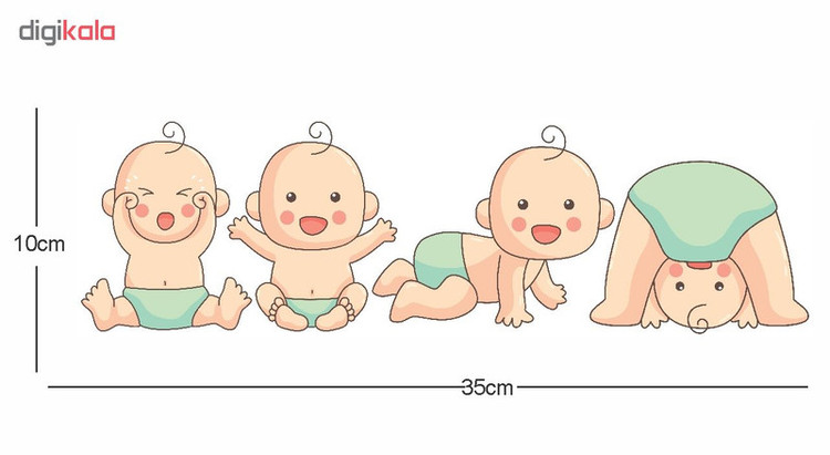 استیکر کلید و پریز مدل little baby