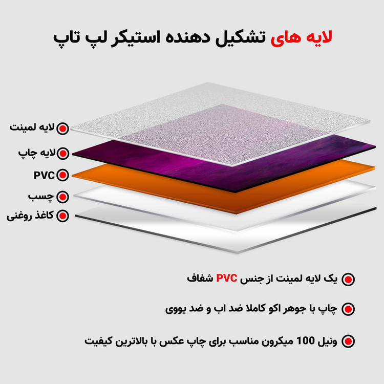 استیکر لپ تاپ طرح ink paint liquid کد N-308 مناسب برای لپ تاپ 15.6 اینچ