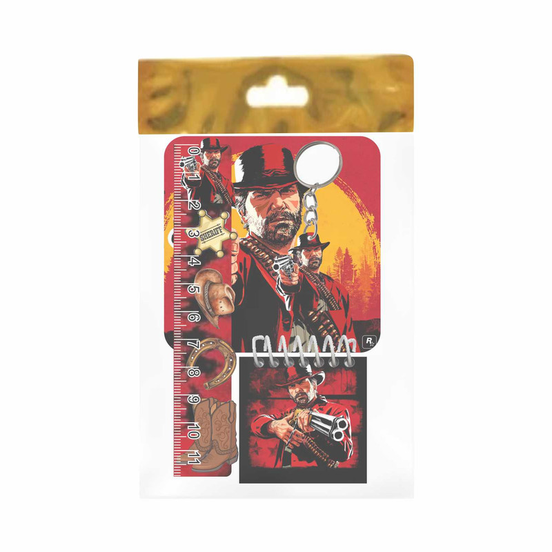 بسته لوازم تحریر مدل red dead کد ps5 مجموعه 4 عددی