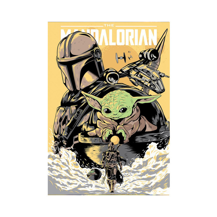 پوستر طرح بیبی یودا Baby yoda مدل 11011