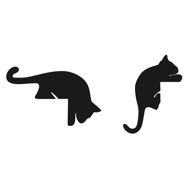 استیکر کلید و پریز طرح گربه آویزان بسته 2 عددی
