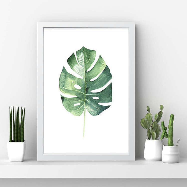 تابلو مدل مینیمال Leaf کدm2412-w