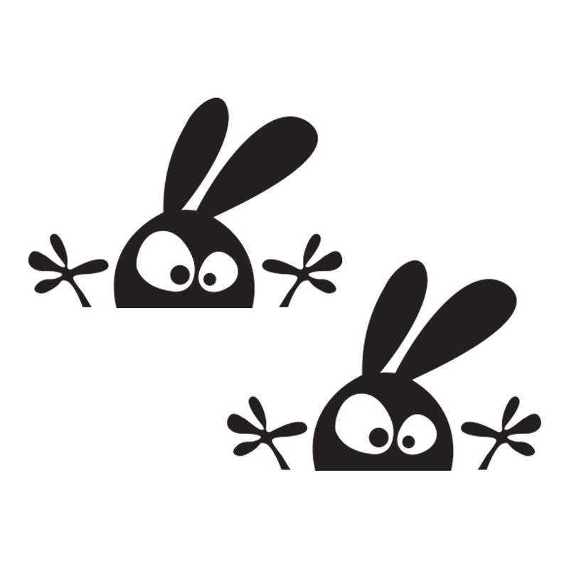 استیکر کلید پریز طرح خرگوش کد ۰۲ بسته دو عددی