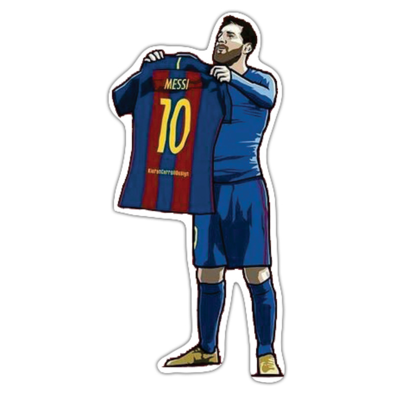 استیکر لپ تاپ طرح فوتبالی مدل messi24