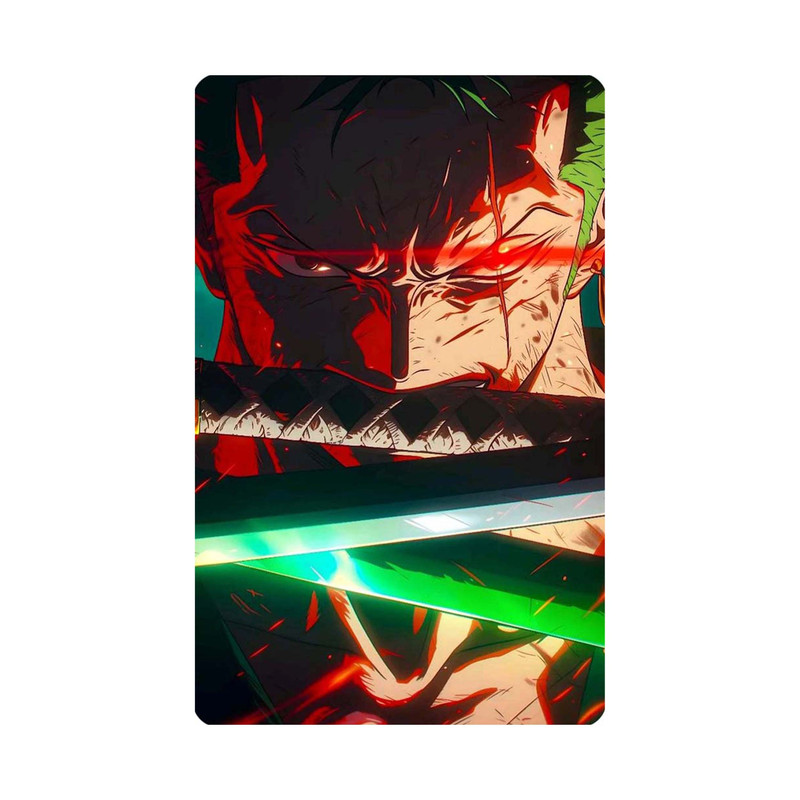 استیکر کارت مدل انیمه طرح وان پیس رورونوا زورو one piece Roronoa Zoro کد 4861