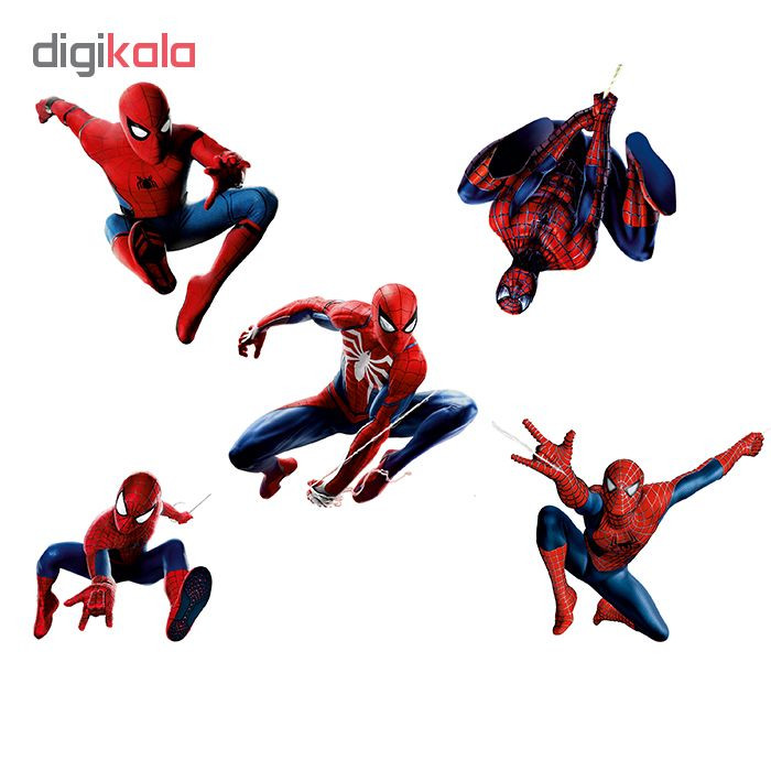 استیکر طرح Spiderman کد 03 بسته 5 عددی