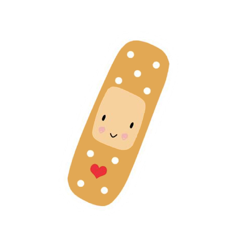 استیکر لپ تاپ طرح چسب زخم کد 68