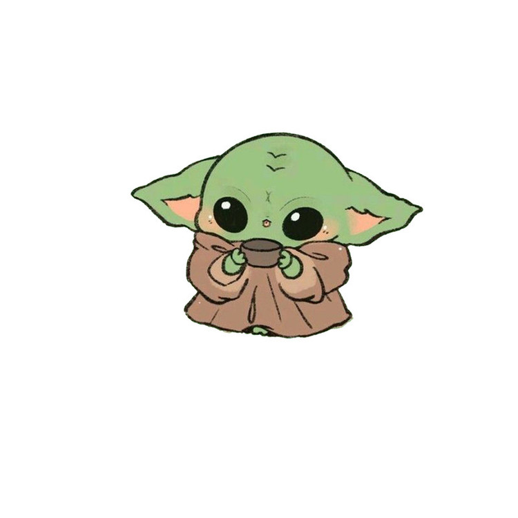 استیکر لپ تاپ و موبایل مدل سریال طرح بچه یودا جنگ ستارگان baby yoda Star wars کد 4941