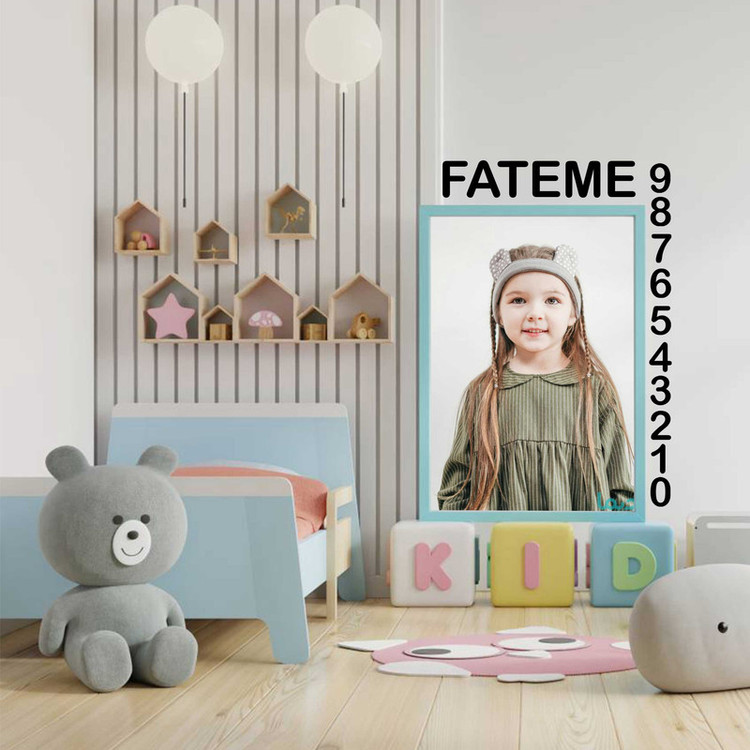 استیکر چوبی کودک مدل اعداد انگلیسی کد MDF-M-8