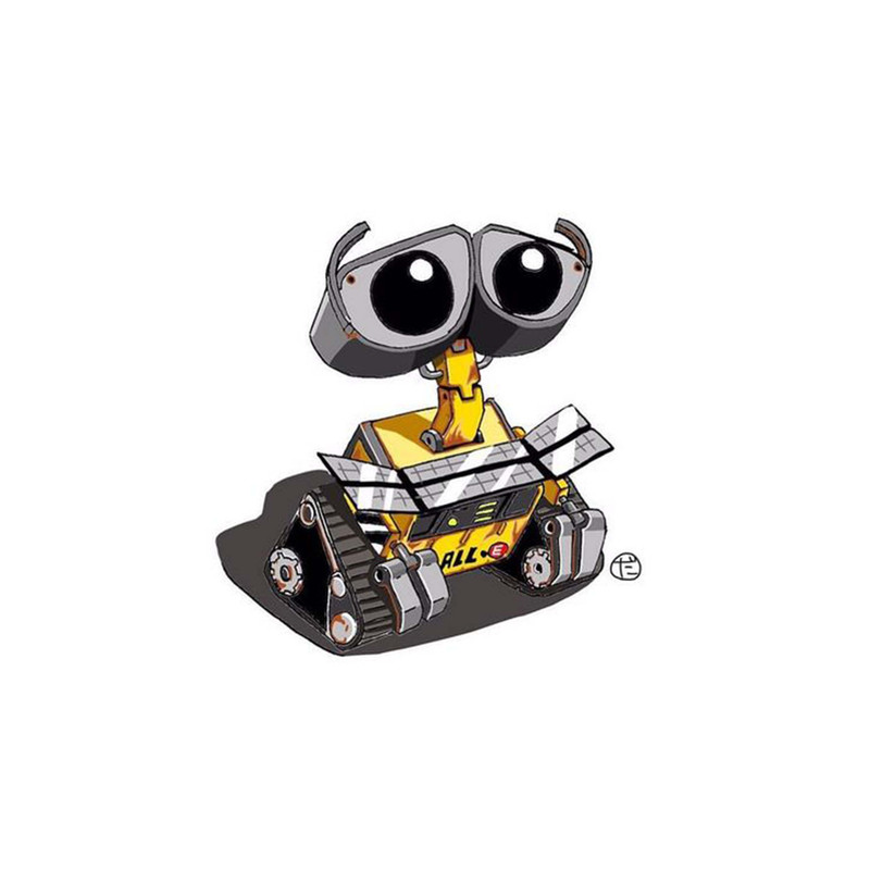 استیکر لپ تاپ و موبایل مدل انیمیشن طرح والی Wall E کد 2619
