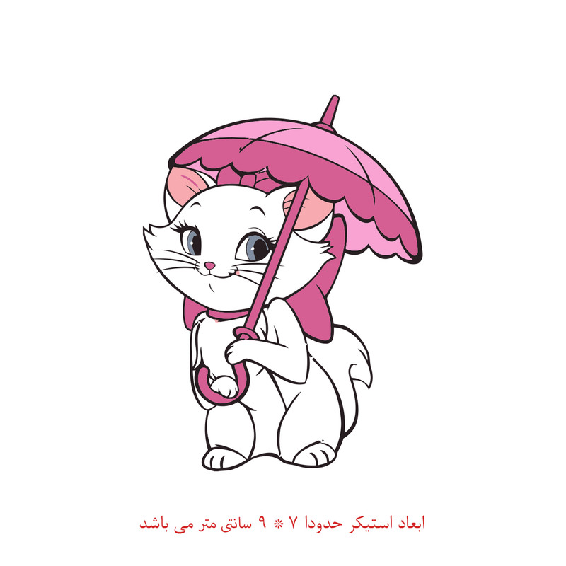 برچسب لپ تاپ طرح گربه ملوس تام و جری کد 2157