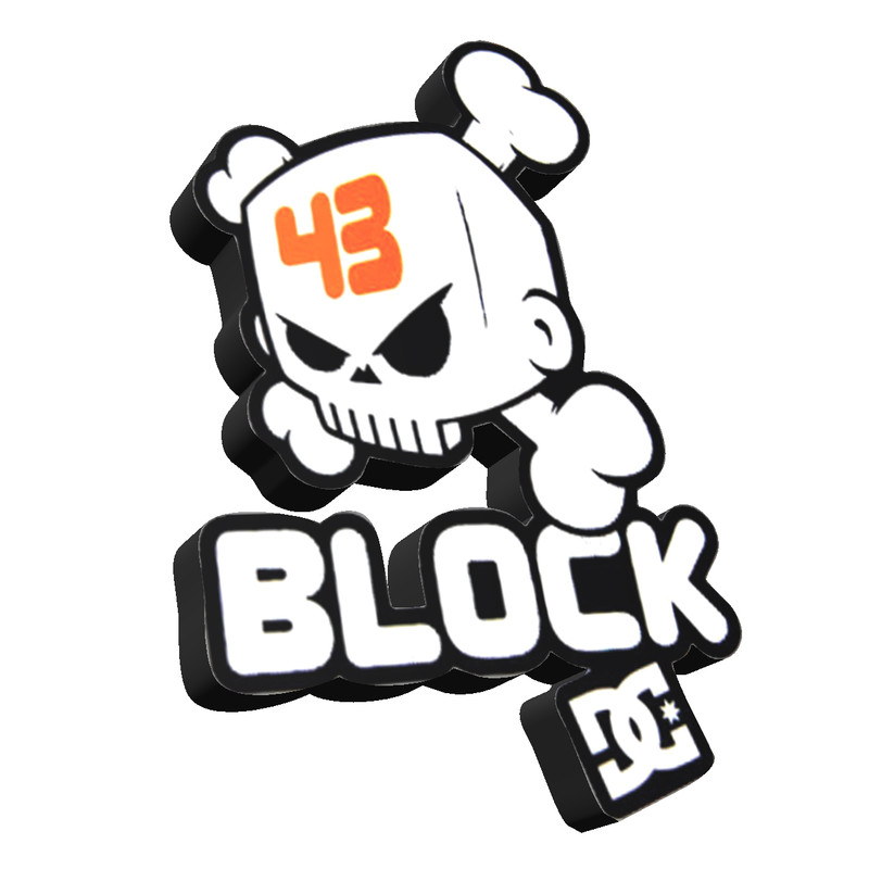 استیکر تزئینی موبایل طرح Block