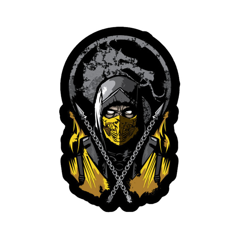 استیکر مدل Scorpion Mortal Combat کد STP1040