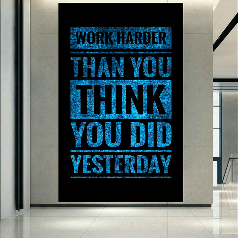 پوستر طرح انگیزشی مدل Work Harder کد AR24810