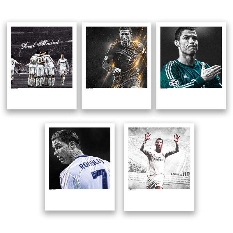 آویز تزیینی عرش مدل کریستین رونالدو Ronaldo کد Asa093 مجموعه پنج عددی