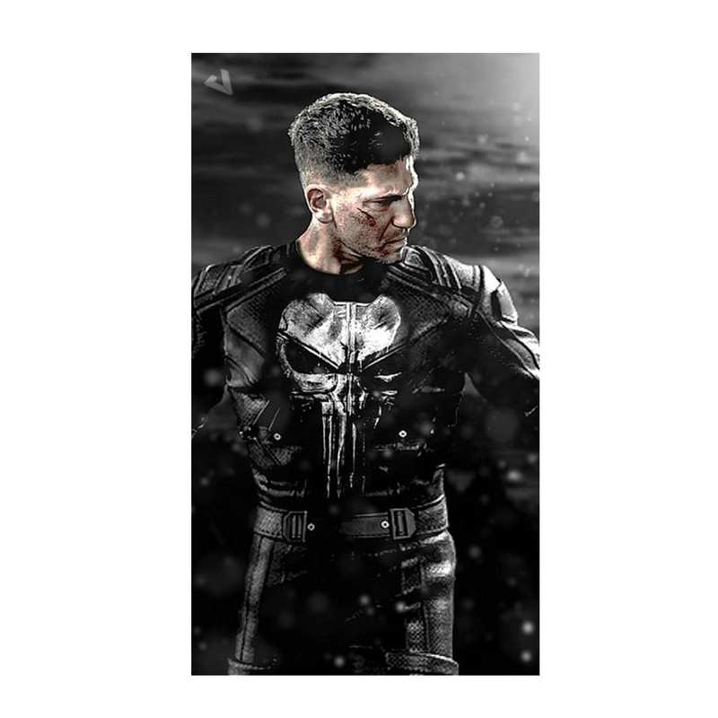 استیکر لپ تاپ و موبایل مدل سریال طرح پانیشر مارول مجازاتگر Punisher Marvel کد 3996