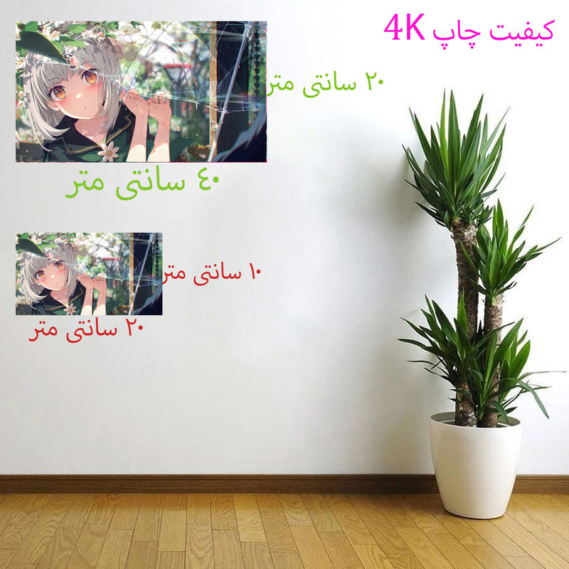 برچسب دیواری طرح انیمه 4k کد 473