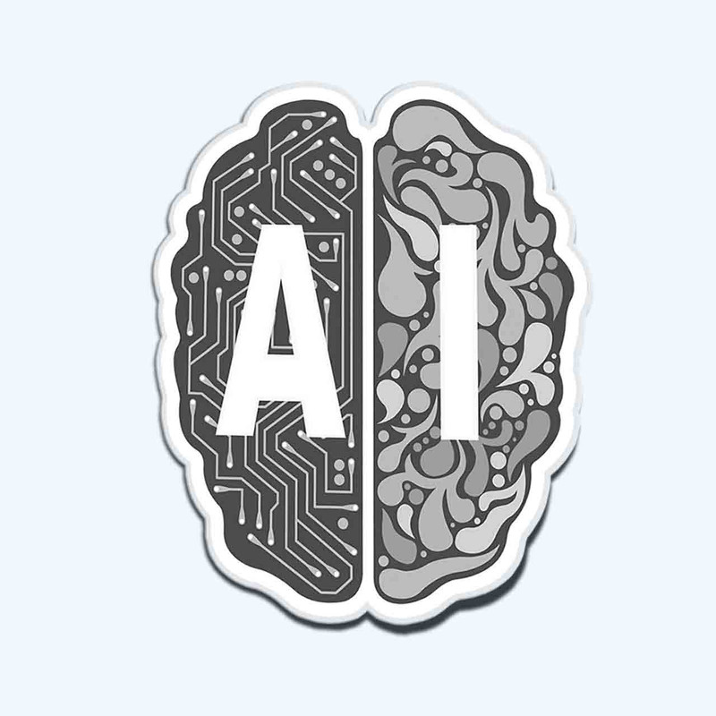 استیکر لپ تاپ طرح Ai logo کدST38