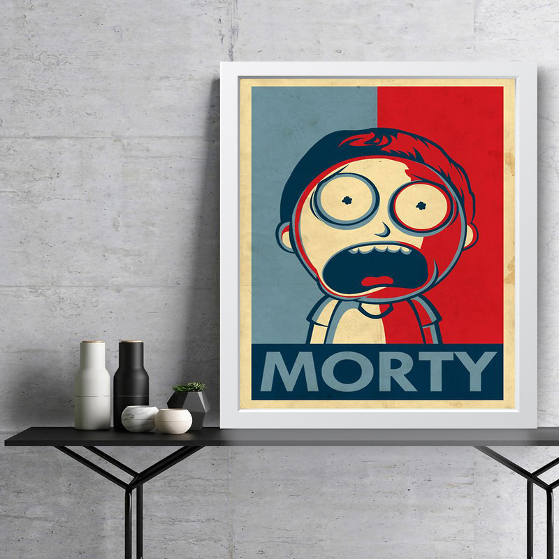 تابلو مدل دکوراتیو ریک اند مورتی Rick and morthy کدG10-10