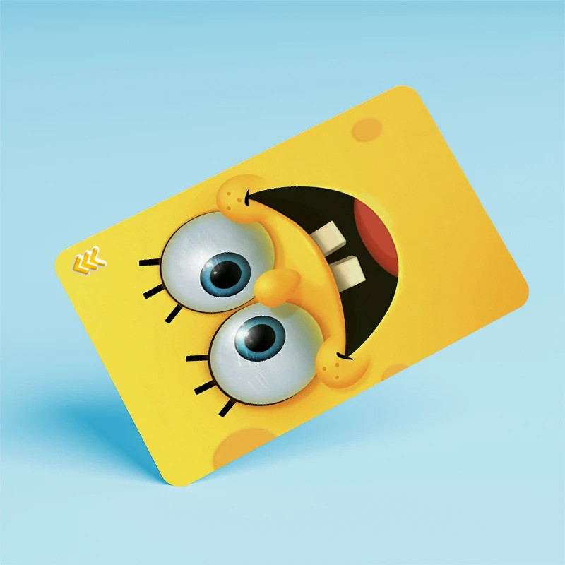 استیکر کارت مدل باب اسفنجی spongbob مجموعه 6 عددی