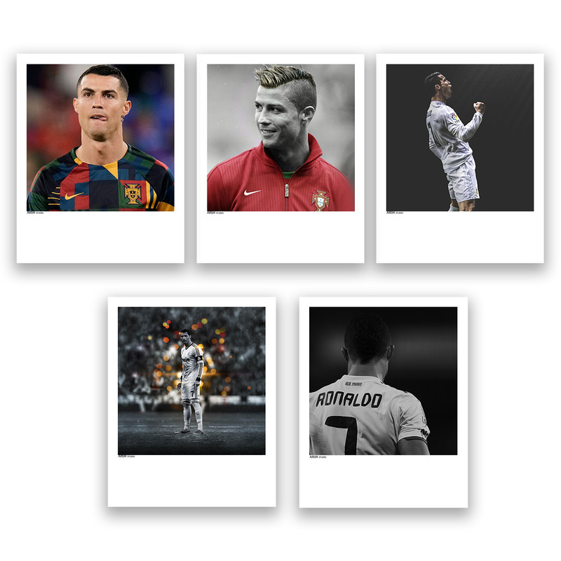 آویز تزیینی عرش مدل کریستین رونالدو Ronaldo کد Asa096 مجموعه پنج عددی