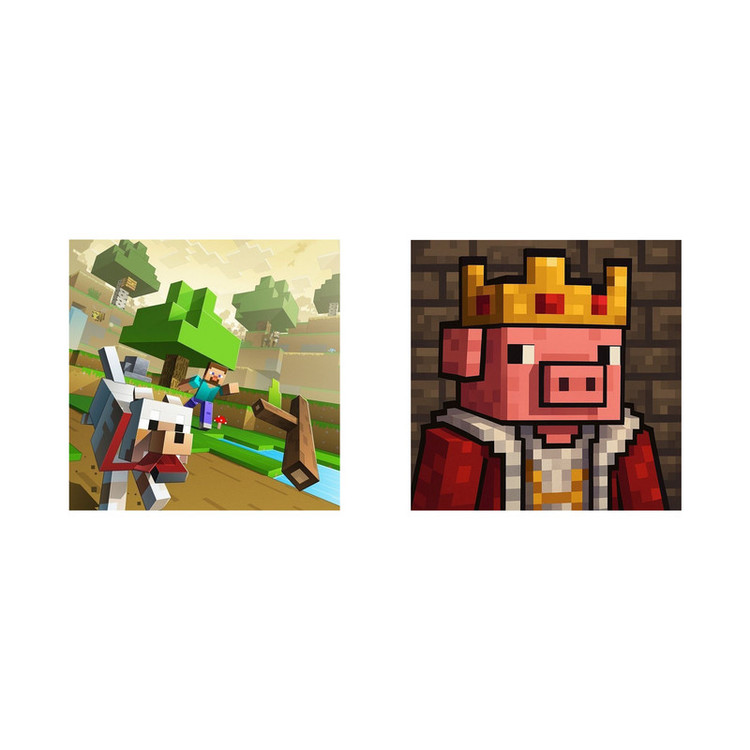 پوستر طرح بازی ماینکرفت مدل Minecraft 11091 مجموعه چهار عددی