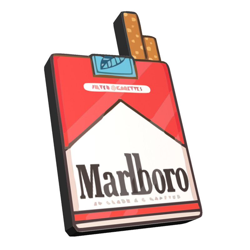 استیکر چوبی مدل Cigarette04