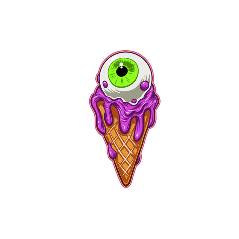 استیکر لپ تاپ طرح Eye scream کد ST-382
