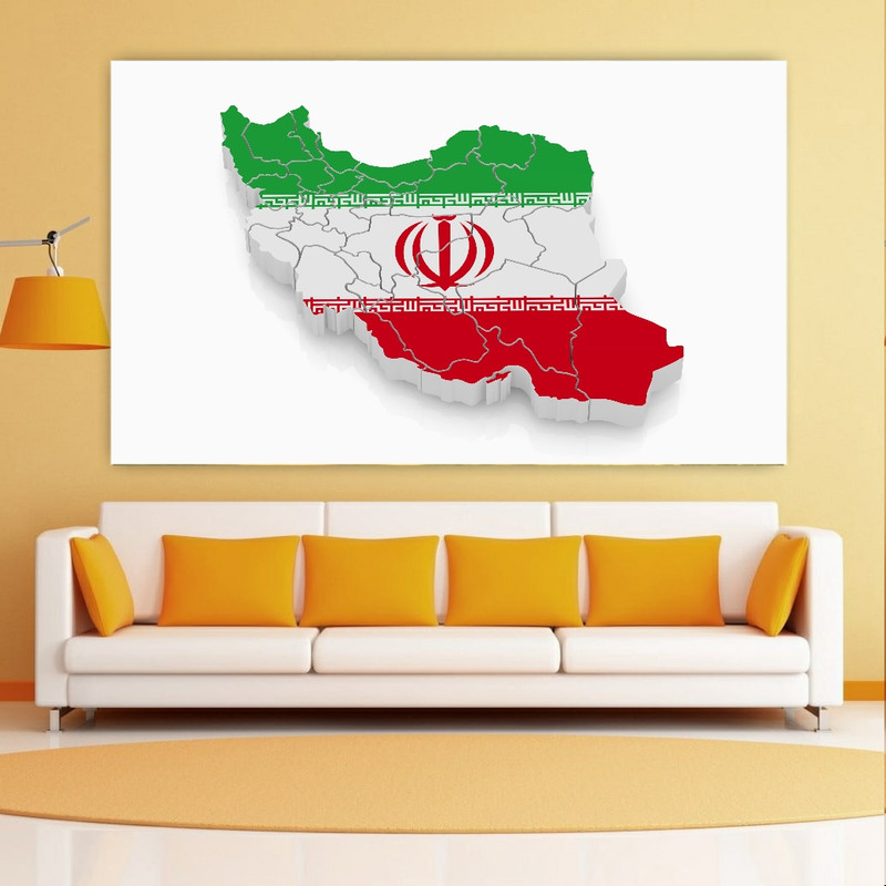 پوستر دیواری طرح نقشه ایران مدل SDP2016