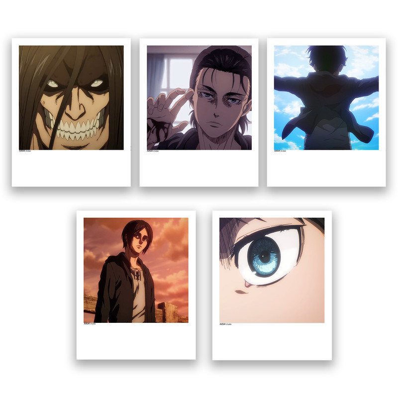 آویز تزیینی عرش مدل انیمه اتک آن تایتان Attack on Titan کد Asa002 مجموعه 5عددی